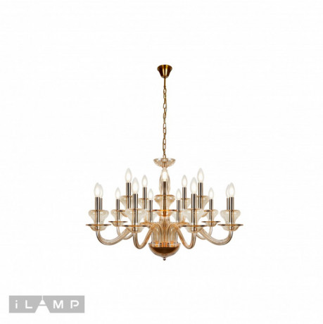 Подвесная люстра iLamp P9448-10+5 Gold