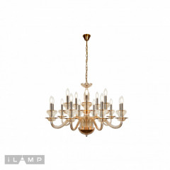 Подвесная люстра iLamp P9448-10+5 Gold