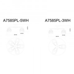 Люстра на штанге ARTE Lamp A7585PL-5WH