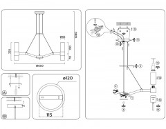 Подвесная люстра Ambrella Light LH55114