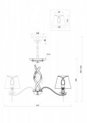 Подвесная люстра Freya FR2001PL-05G