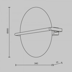Бра Maytoni MOD279WL-L14B3K