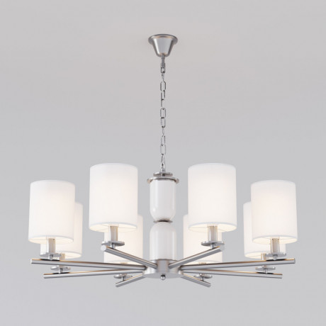 Подвесная люстра Eurosvet 60146/8 никель