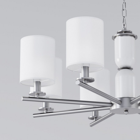 Подвесная люстра Eurosvet 60146/8 никель