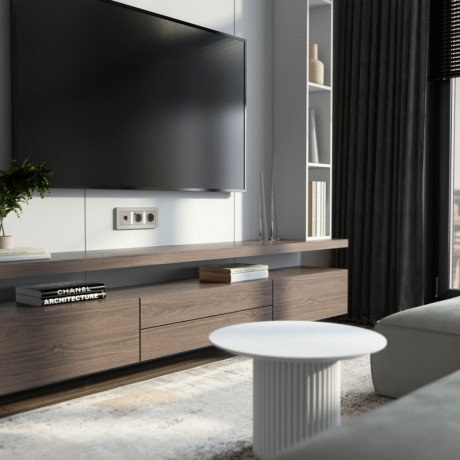 Розетка Werkel W1281004 дымчатый