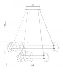 Подвесная люстра Fluorite FL1177-20P