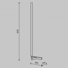 Торшер Maytoni MOD214FL-L20B3K