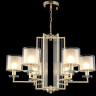 Подвесная люстра Crystal Lux NICOLAS SP-PL6 GOLD/WHITE