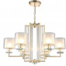 Подвесная люстра Crystal Lux NICOLAS SP-PL6 GOLD/WHITE