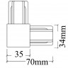 Коннектор Crystal Lux CLT 0.211 07 BL