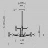 Подвесная люстра Maytoni MOD401PL-L108BS3K