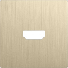 Клавиша/Накладка Werkel WL10-HDMI-CP шампань рифленый