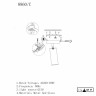 Спот iLamp 8861C BR-BK