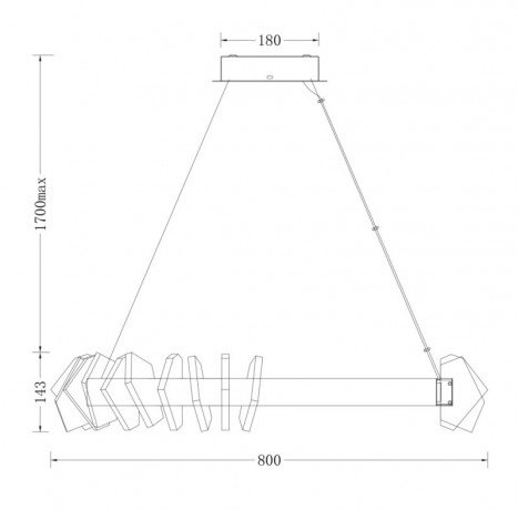 Подвесная люстра Fluorite FL1177-8P