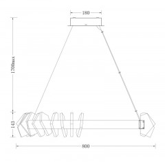 Подвесная люстра Fluorite FL1177-8P