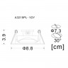 Встраиваемый светильник ARTE Lamp A3219PL-1GY