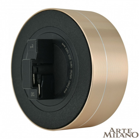 Трековая система розеток Arte Milano 380011TLS/LWS Gold