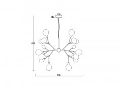 Подвесная люстра Freya FR5049PL-27G