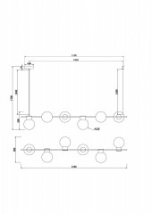Подвесная люстра Freya FR5232PL-06B
