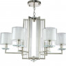 Подвесная люстра Crystal Lux NICOLAS SP-PL6 NICKEL/WHITE