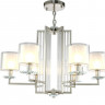 Подвесная люстра Crystal Lux NICOLAS SP-PL6 NICKEL/WHITE
