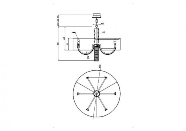 Подвесная люстра Maytoni DIA008PL-06CH
