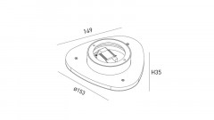 Бра DesignLed ML-TR153-BL-WW