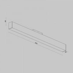 Светильник на шине Maytoni Technical TR012-2-20W3K-B