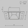 Встраиваемый светильник Maytoni Technical DL051-01-GU10-SQ-WS