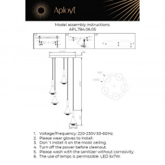Каскадная люстра APLOYT APL.784.06.05