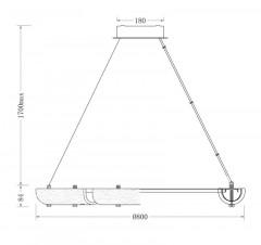 Подвесная люстра Fluorite FL1179-8P