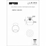 Накладной светильник iLamp C6079-1 GD+WH