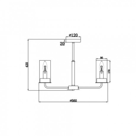 Люстра на штанге Vele Luce VL1923L06