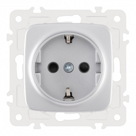 Розетка Arte Milano 205.40-1.silver