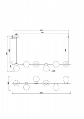 Подвесная люстра Freya FR5232PL-06B1