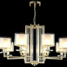 Подвесная люстра Crystal Lux NICOLAS SP-PL8 GOLD/WHITE