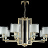 Подвесная люстра Crystal Lux NICOLAS SP-PL8 GOLD/WHITE