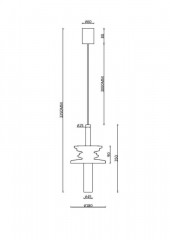 Подвесной светильник Maytoni MOD255PL-01B2