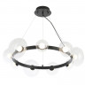 Подвесная люстра Crystal Lux BOSQUE SP9 BLACK/TRANSPARENT