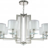 Подвесная люстра Crystal Lux NICOLAS SP-PL8 NICKEL/WHITE