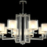 Подвесная люстра Crystal Lux NICOLAS SP-PL8 NICKEL/WHITE