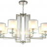 Подвесная люстра Crystal Lux NICOLAS SP-PL8 NICKEL/WHITE
