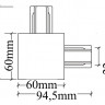 Коннектор Crystal Lux CLT 0.2211 03 WH