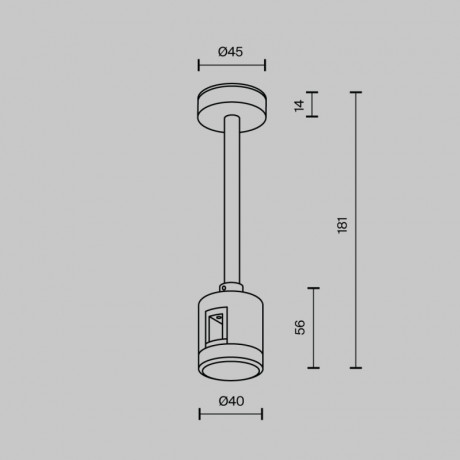 Стойка Maytoni Technical TRA156C-IPCL1-BS