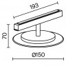 Светильник на шине Maytoni Technical TR107-4-5W-DS-B