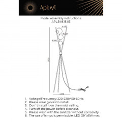 Торшер APLOYT APL.348.15.03