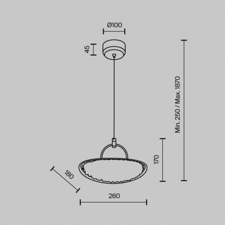 Подвесной светильник MODELUX MS.2326.1 BK