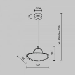 Подвесной светильник MODELUX MS.2326.1 BK