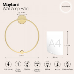 Бра Maytoni MOD005WL-L22BSK1