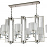 Подвесная люстра Crystal Lux NICOLAS SP8 L1000 NICKEL/WHITE